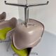 Lot of 6 plastic armchair chairs design Eames VITRA La fonda gray base