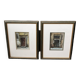 Paire d'aquarelles, les portes, détails architecturaux