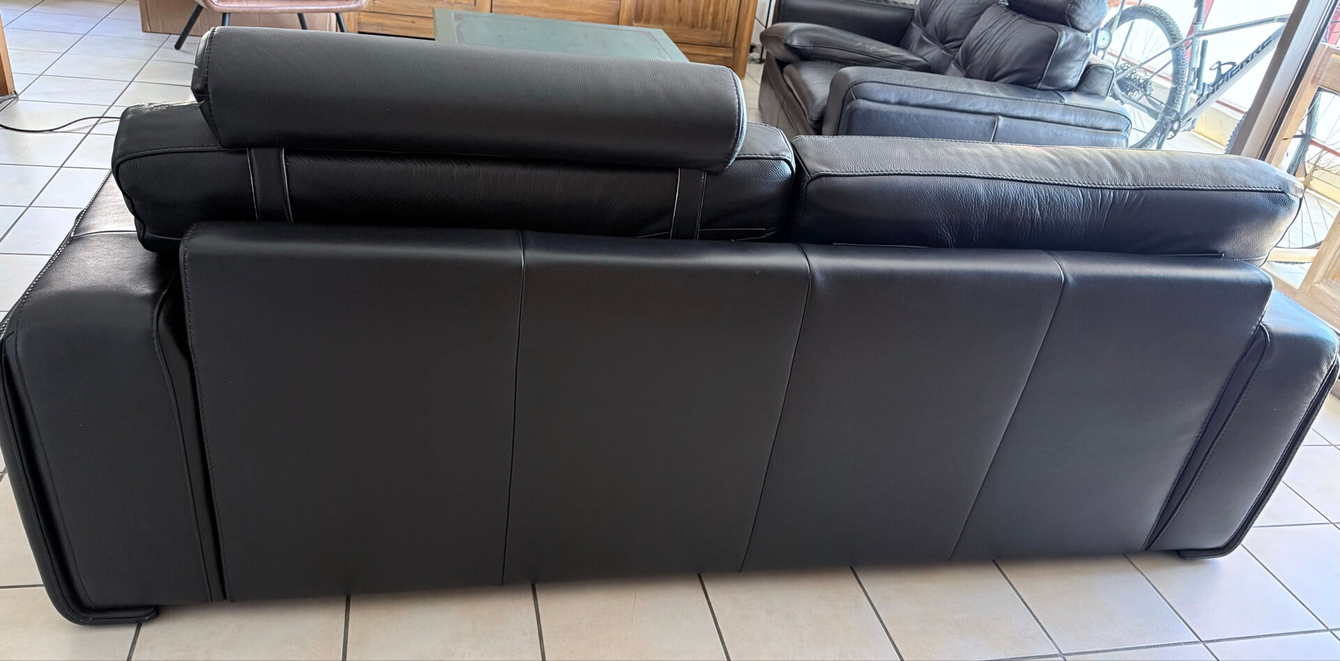 Leather living room set