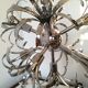 Chandelier sputnik chrome design 1970