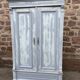 Armoire alsacienne Rustique fin 19 Eme sapin Peint