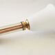 Art Deco lamp with copper and crystal tubes.