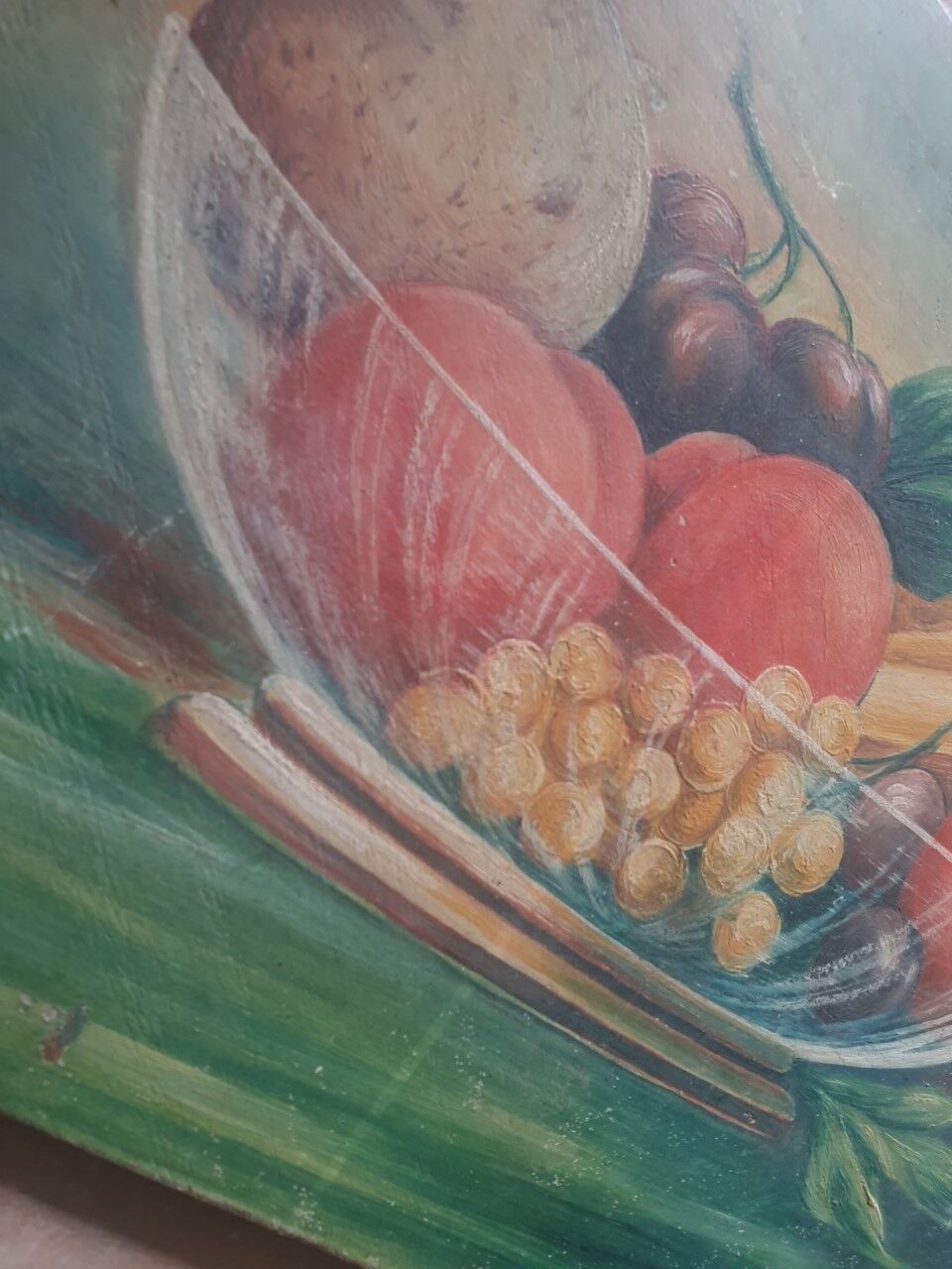 Oil on antique panel