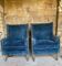 Set of Art Deco Italian chairs in walnut, 1920s