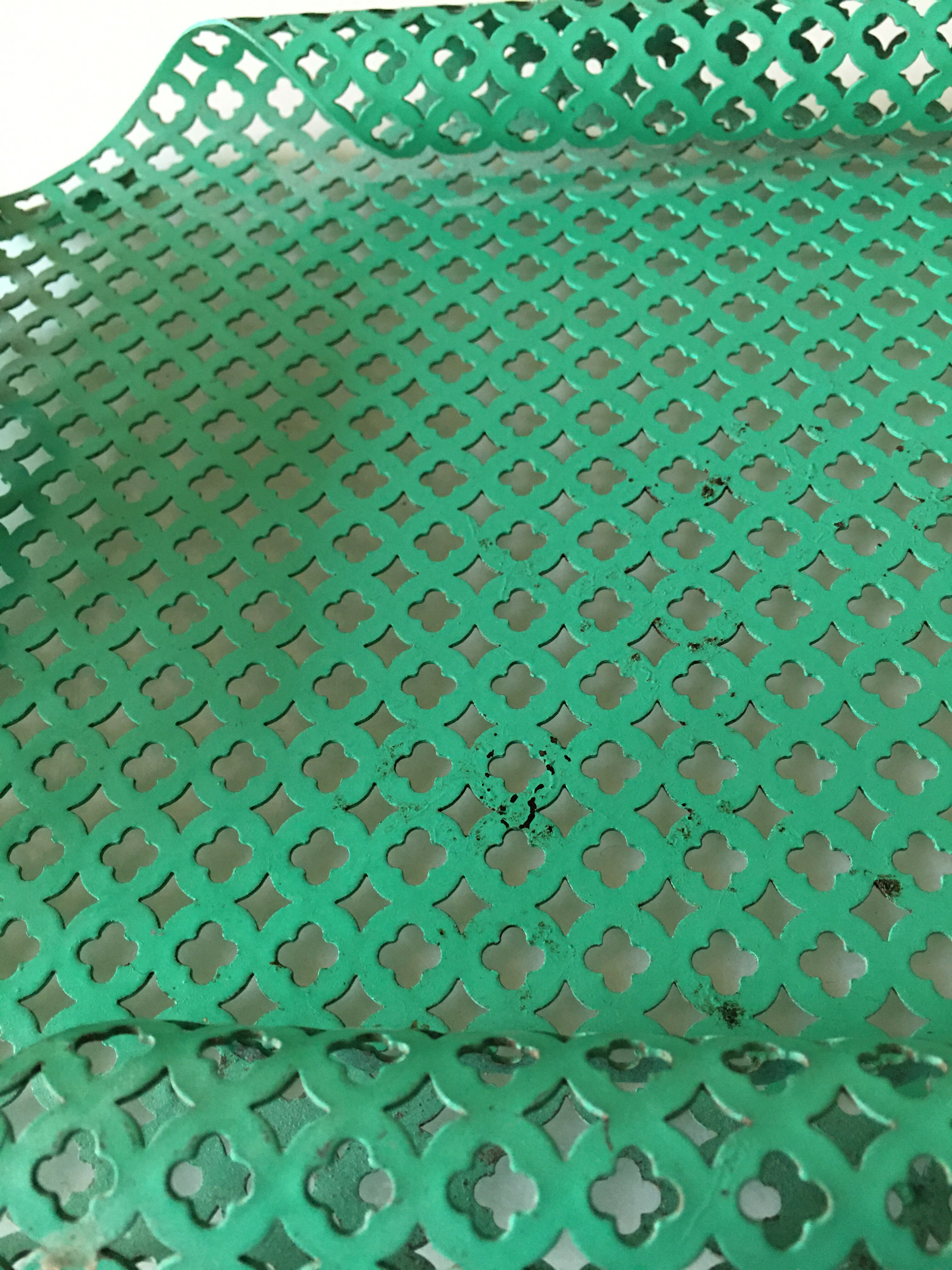 Mint perforated sheet metal tray
