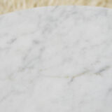 60s marble side table coffee table