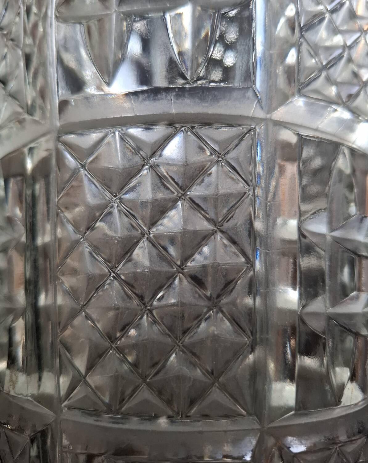 Vintage crystal large vase