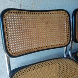 Set of 4 vintage Cesca B32 Marcel Breuer chairs