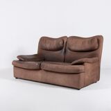 Vintage 2-seater sofa in aniline leather from the 1970s