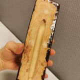 Slim relief with a motif of Madonna and child.