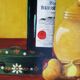 Huile sur toile nature morte