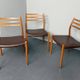 Set of 3 teak chairs, model 78 by Niels Otto Möller for JL Möllers Möbelfabrik, Denmark, 1960s