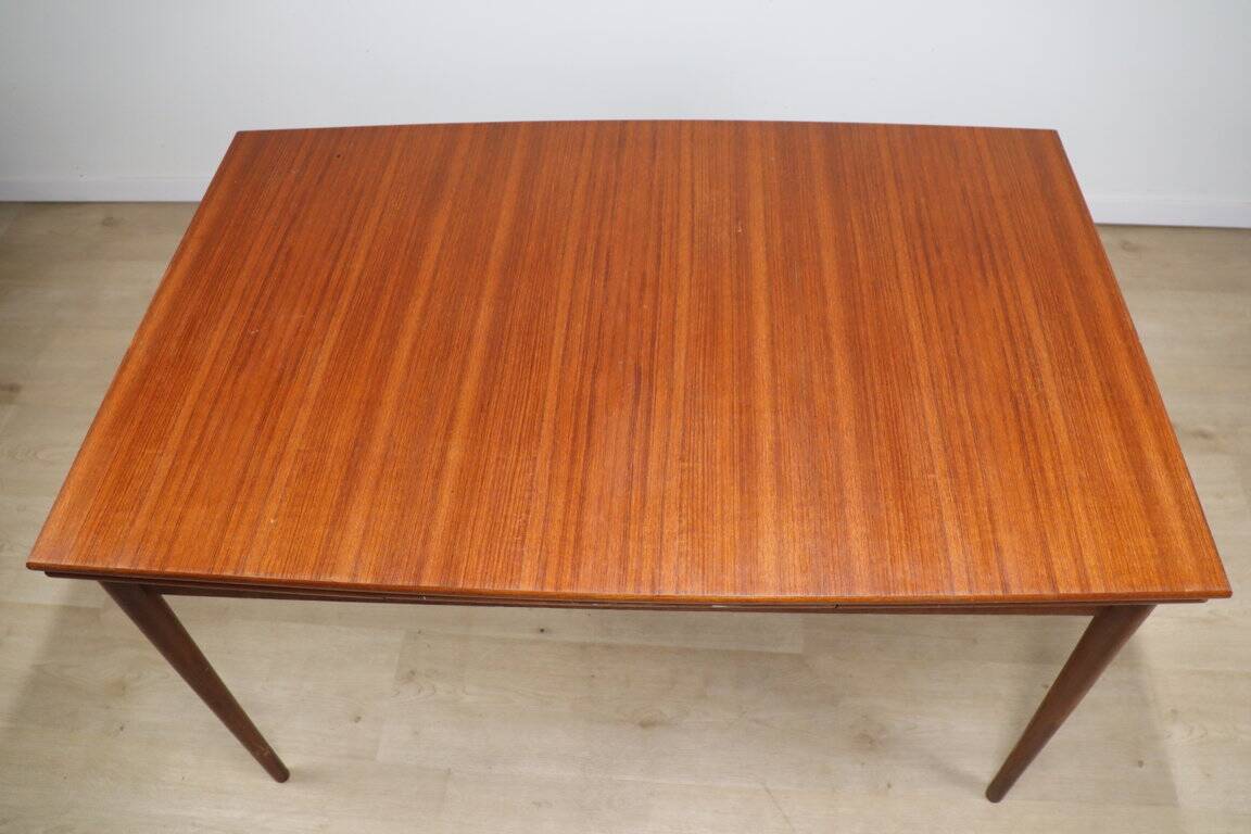 Scandinavian extendable teak dining table, 1960