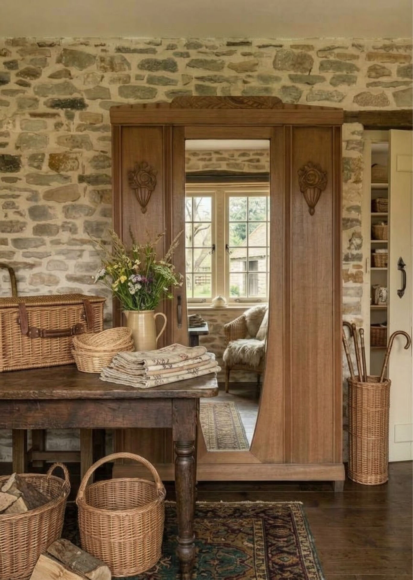 Romantic Art Deco wardrobe