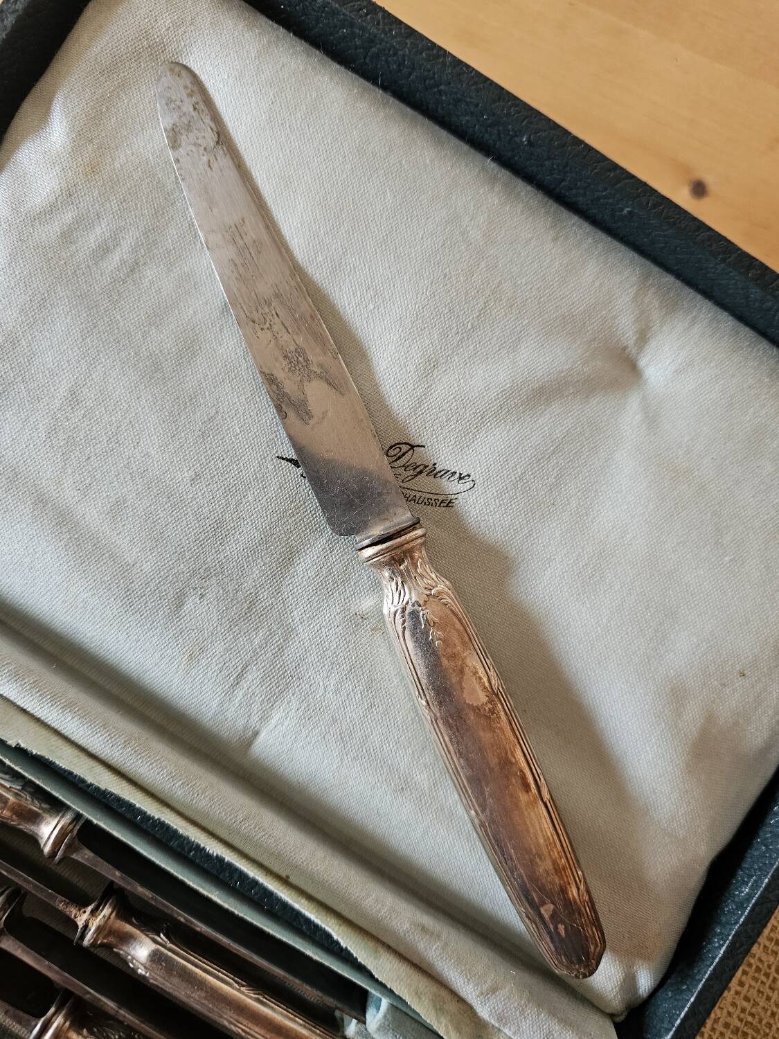 12 Alfenide knives