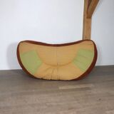 Croissant Sofa in Cognac Leather by Raphael Raffel for Honore Paris, 1970s