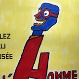 Original poster "Go to the Museum of Man" Savignac 49x69cm 1981