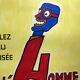 Original poster "Go to the Museum of Man" Savignac 49x69cm 1981