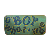 Painted amusement park or funfair sign