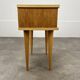 Table de chevet vintage bois blond, années 60