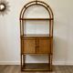 Bamboo shelf and smoked glass
