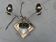 Art Deco 2-arm wall sconce with mirror and brass