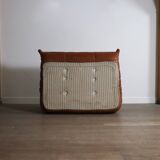 Original Ligne Roset Togo Two Seater Sofa In Leather By Michel Ducaroy '80s