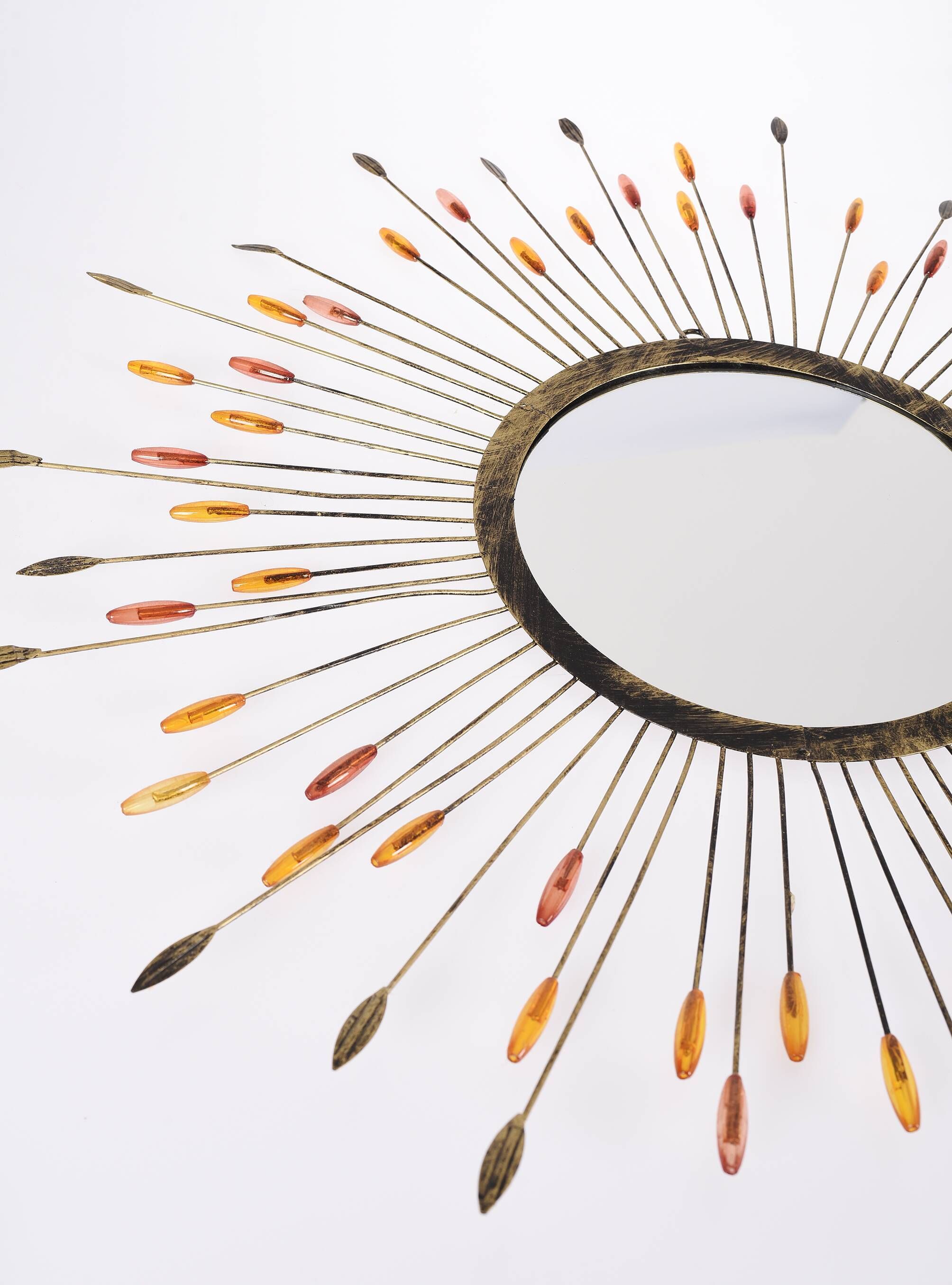 Metal sun mirror