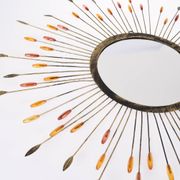 Miroir soleil en métal