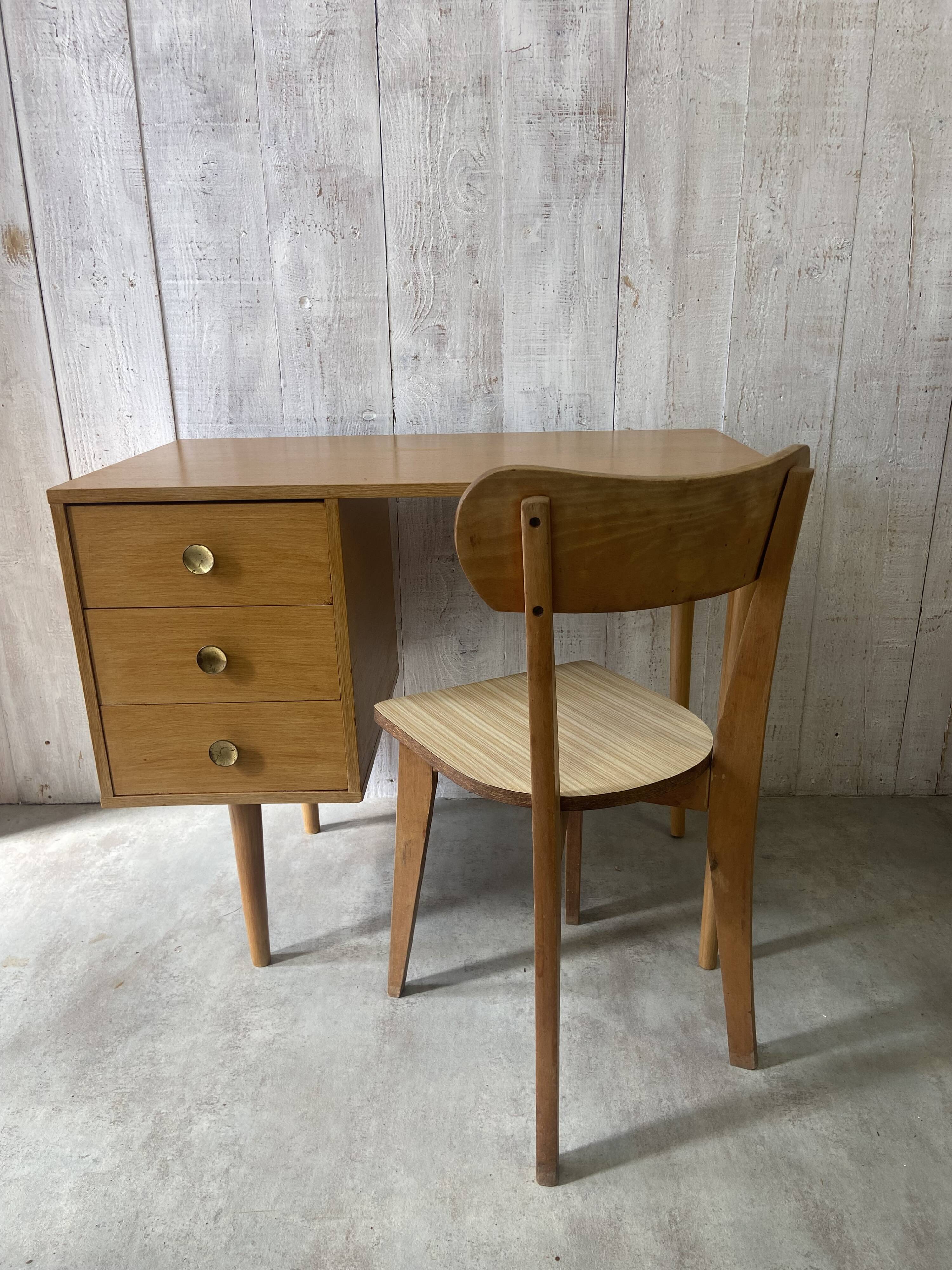 70's desk and chair set