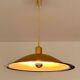 Large Danish Brass Pendant Light