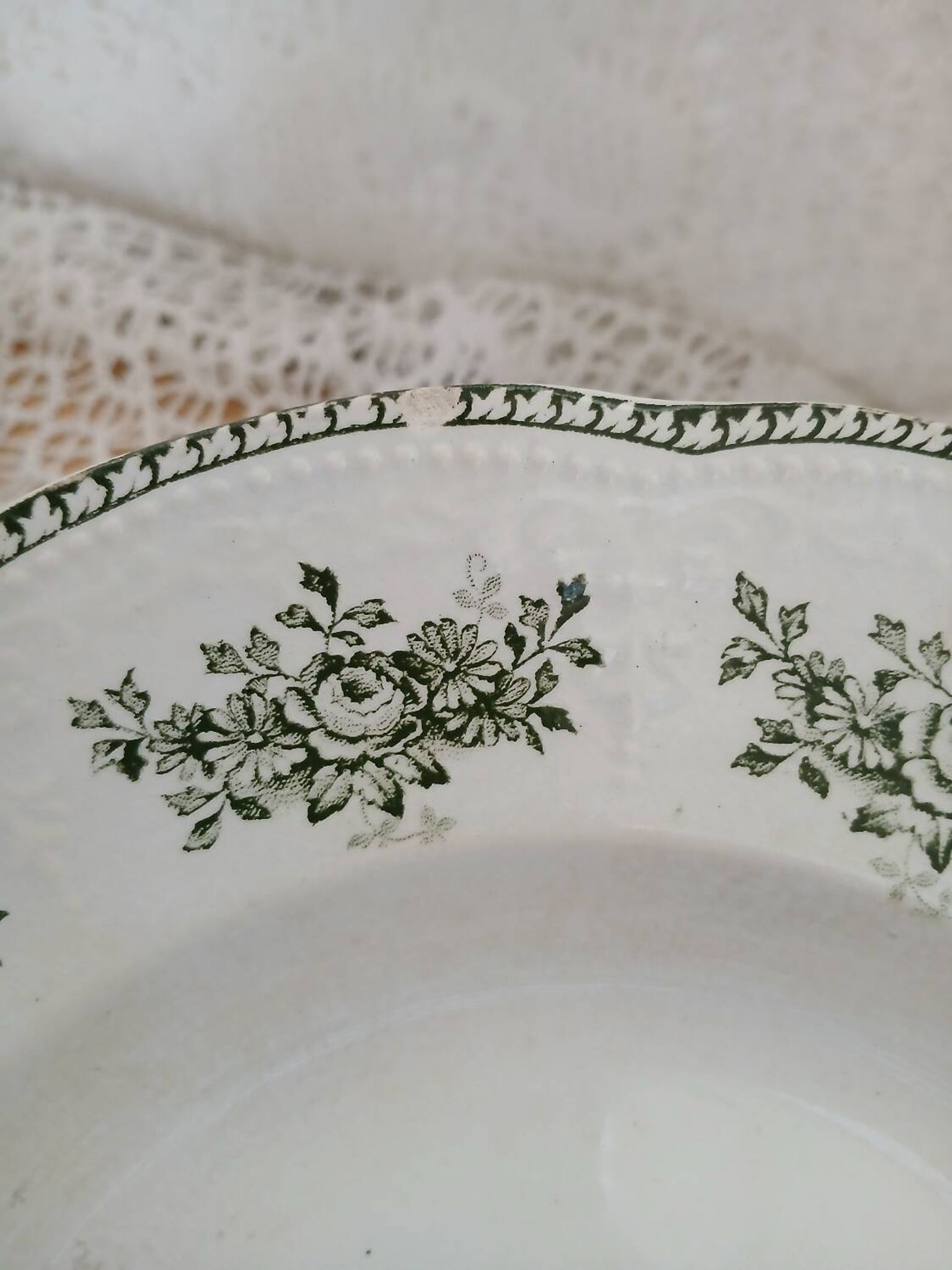 9 assiettes creuses Terre de fer Badonviller