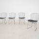 Set of four  wire chairs, 1970's