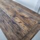 Bistro table/wooden top with cast iron legs