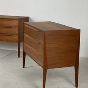 2x Kai Kristiansen teak chest of drawers for Aksel Kjersgaard