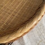 Bird woven bamboo tray