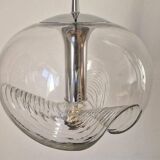Midcentury Pendant "Wave" by Koch and Lowy for Peill & Putzler, 1960s
