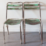 Tolix chairs, model T2 by Xavier Pouchard
