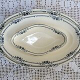 Set of 3 oval dishes Salins, iron earth