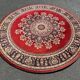 Round oriental rug