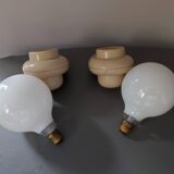 Vintage space age wall lamps