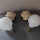 Vintage space age wall lamps