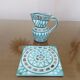 Robert Picault dyed ceramic flat 1950s 60s