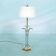 Vintage brass table lamp in Hollywood Regency style from the 50s/60s.