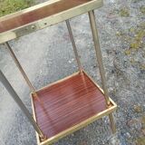 Gold chrome formica shelf harness