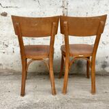 Set of 25 chairs Bistro Baumann bentwood year 1950 / 1960. vintage