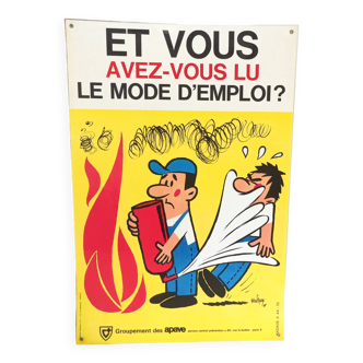 Affiche publicitaire signée années 60