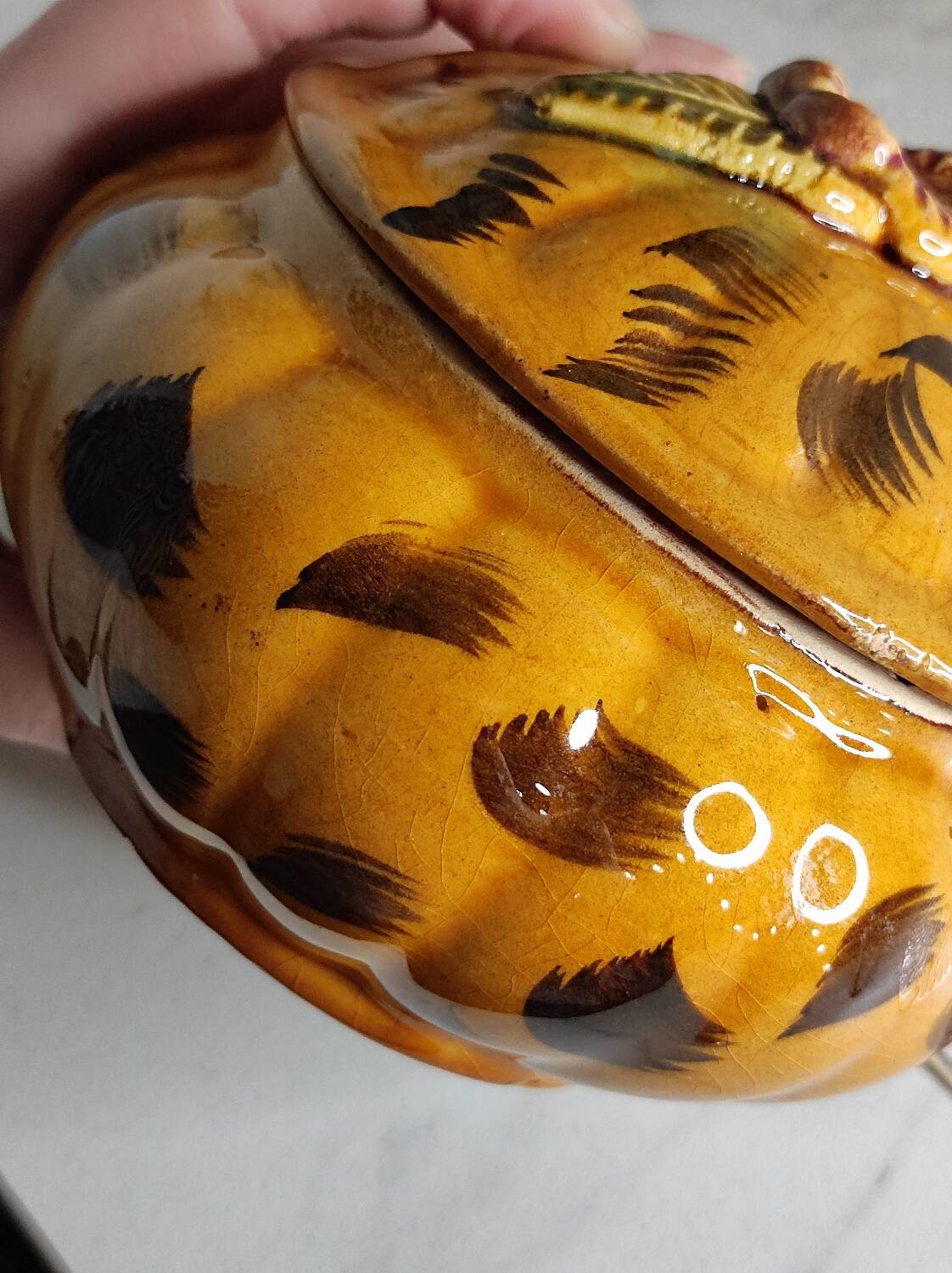 Vintage ceramic candy box