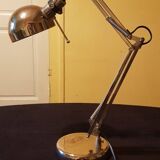 Architect's lamp in chrome metal.