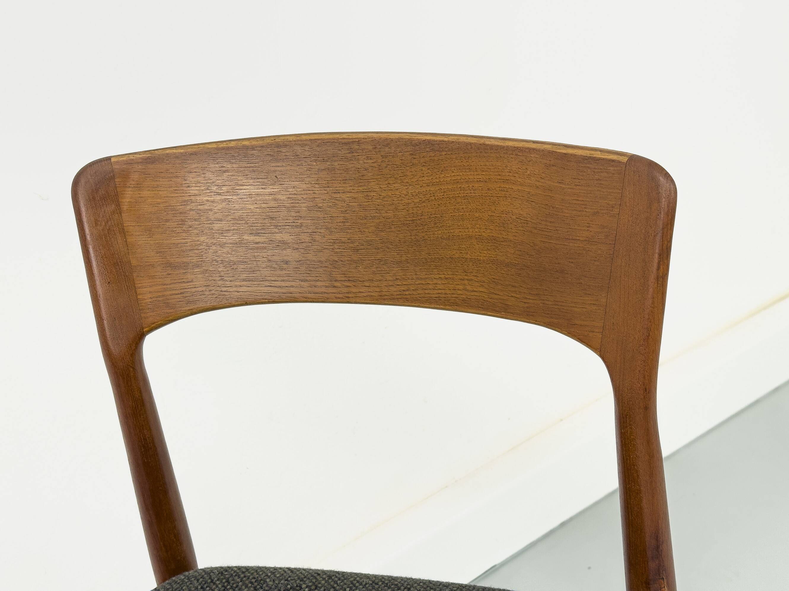 Teak and Wool Dining Chairs from Korup Stolefabrik, 1960s, Set of 4